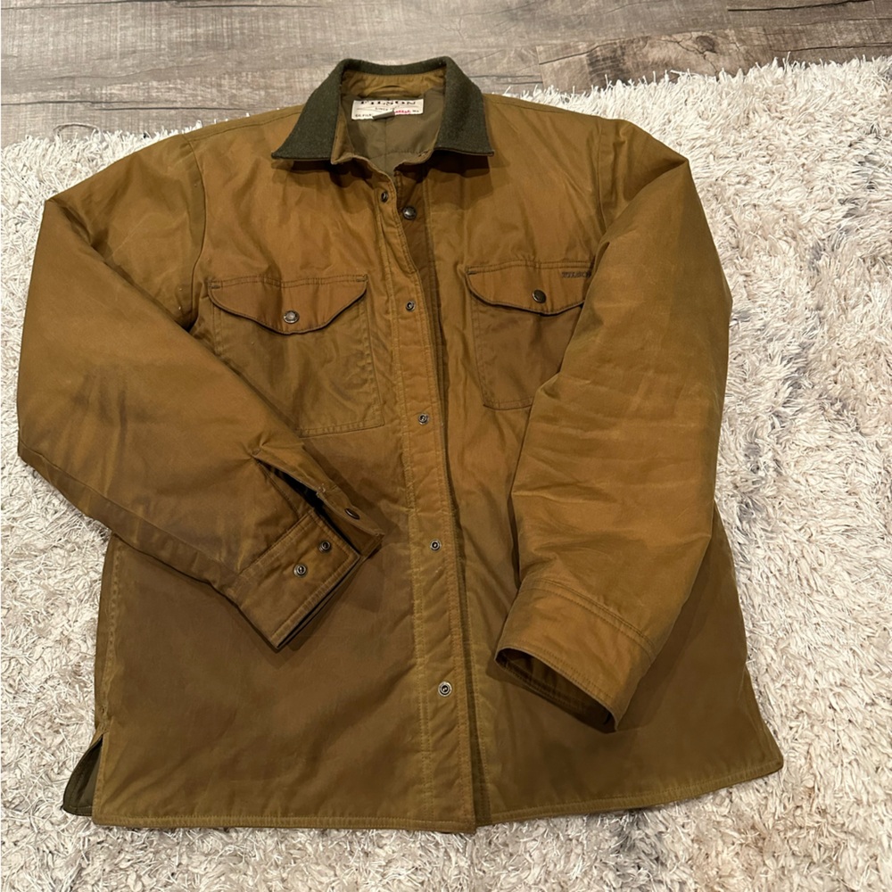 Filson Tin Cloth Insulated Shirt Jacket SZ L